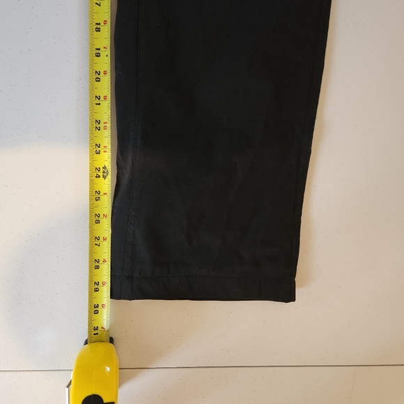 Eddie Bauer Black Fleece Lined Tech Pants Size 38x30 Cargo Outdoor Hiking New - Picture 12 of 14